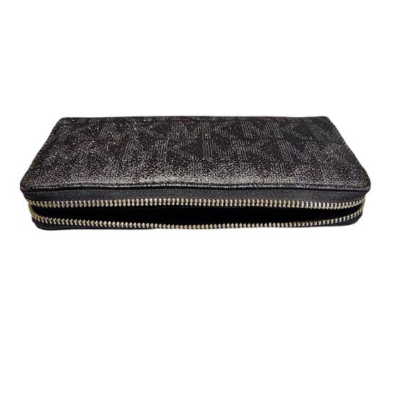 Michael Kors Jet Set Monogram Continental Zip Around Wallet Vintage - Picture 7 of 9